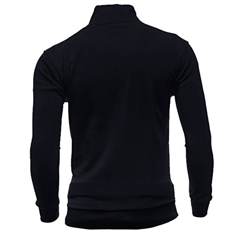 Kemilove Men's Autumn Winter Leisure Sports Cardigan Zipper Sweatshirts Tops Jacket Coat