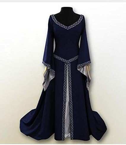 Amazon 中世ルネッサンス女王礼服パーティー コスプレ デコルテワンピース S 18ブルー コスプレ 仮装 通販