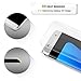 Amoner Galaxy S7 Edge Screen Protector, Tempered Glass Screen Protector with 9H Hardness Full Coverage Ultra HD Clear Anti-Bubble Scratch Proof Military Grade Screen Cover, One Year Warranty- Clear