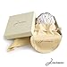 Vintage Silver Compact Mirror Round Purse Folding Women's Makeup Mirror – Unique Retro Swan Design, Double-Sided with Magnifying & Regular Mirror, Elegant & Chic Antique Pocket Mirror, Wedding Gift
