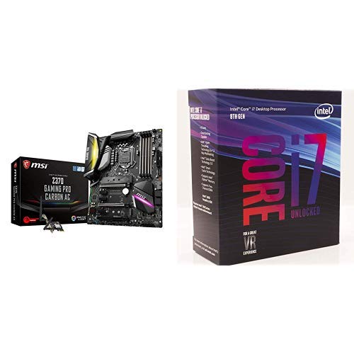 Intel i7-8700K + MSI Z370 Gaming Pro AC ATX Motherboard Bundle