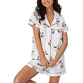 BedHead - Short Sleeve Shorty PJ Set - Nightcap - X Large White