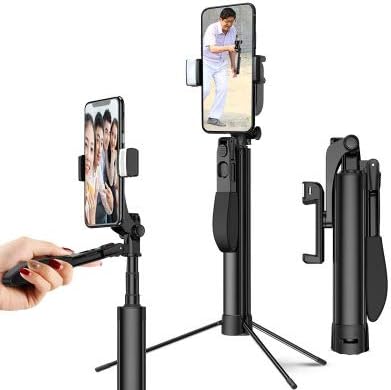 Amazon Co Jp 自撮り棒 ミニ三脚 Bluetooth写真 セルカ棒 補助光 アクションカメラ Gopro三脚 スマホ 三脚 伸縮式支柱 ビデオカメラ ライブサポー 80cm カメラ
