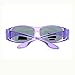 Womens Polarized Fit Over Glasses Rhinestone Sunglasses Oval Rectangular Purple