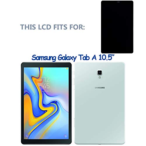 Swark LCD Display Compatible with Samsung Galaxy Tab A 10.5 SM-T590 SM-T595 (Wi-Fi) (Black) Touch Screen Digitizer Replacement