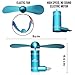 YAFAN Phone Fan, Portable Aluminum Alloy Shell Cell Phone Fan Plugs Mini Cooler Rotating Fan Compatible with iPhone (Light Blue)