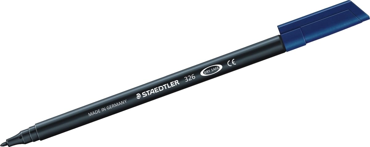 Staedtler Noris Club 326–9 tip Approx. 1.0 MM, Washes Out, Pack of 10 in Cardboard Box, Black