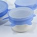 Silicone Stretch Lids 6-Pack Of Various Sizes, Oenbopo Silicone Bowl Lids Food Saver Covers Wrap Bowl Pot Cup Lid- BPA Free, Dishwasher, Microwave, Oven and Freezer Safe