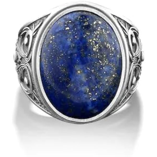 PYTALI Lapis Lazuli Ring For Men – Sterling Silver 925, Turkish Handmade, Luxury Jewelry Gift - View #9