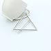 Adecco LLC 7pcs Minimalist Dainty Gold Silver Hollow Geometric Metal Hairpin Hair Clip Clamps,Circle, Triangle and Moon etc (silver)