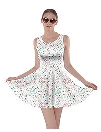 CowCow - Vestido de Navidad para mujer, diseño de Papá Noel con ciervo de Papá Noel