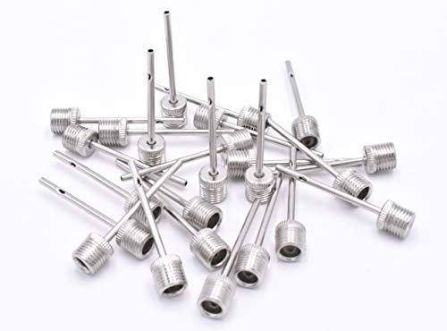 Art&Beauty 24pcs Ball Inflating Pump Needle Adaptor - Metallic Air Inflation Needles for Sport Football/Basketball/Soccer/Gym