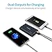 OLALA 10500mAh 2-Port Power Bank with Quick Charge 3.0 Aluminum Portable Charger for iPhone, iPad, Samsung Galaxy