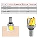 1/2 Inch Shank 2-1/4 Inch 1-3/4 Inch 1-1/4 Inch Diameter Bottom Cleaning Router Bit Woodworking Milling Cutter by SILIVN (3 Pack)