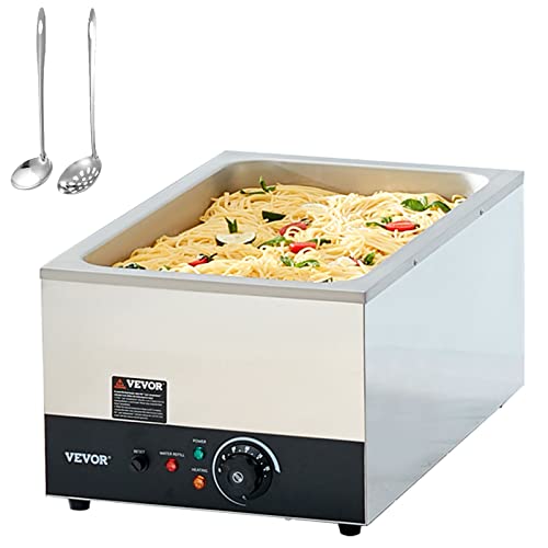 VEVOR Commercial Food Warmer 24QT Bain Marie 1200W Electric Buffet