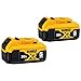 DEWALT DCB205 20V MAX XR 5.0Ah Lithium Ion Battery-Pack (2 Pack) (Renewed)