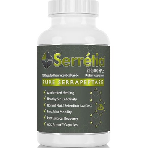 Serretia 250000 SPU Serrapeptase 60 CAP