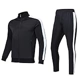 Shinestone Mens Tracksuit Set Sports Gym Training Suits Sportswear Sets with Full Zipper for Men - Muti Colour Size S-3XL