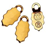 Aanraku Bails - 24 Gold 18K Plated Earring Bails Oak Leaf design. Glue on. Great for Making Dichroic, Glass & Wooden Earrings. (12 matching pairs)