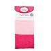 Luvable Friends Baby Girls' Nylon Tights, Dark Pink Light Pink, 18-24 Months US