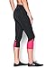 Under Armour Women's Fly-By Run Capri, Black/Harmony Red, Small