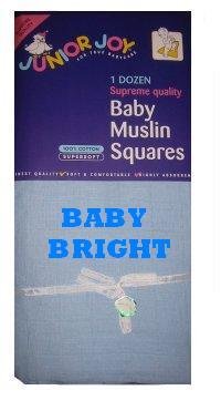 Extra Large Muslin 70x70 Baby Muslin Squares | 100% Cotton Muslin Cloths for Baby | Soft Muslin Wash Cloths, Muslin Swaddle Blanket | Baby Essentials for Newborn (Blue, Pack of 12)