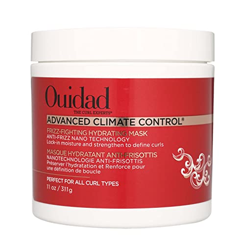 Ouidad Advanced Climate Control Hair Mask – 11 oz, Frizz Control Curly Hair Mask with Vitamin C & Castor Oil, Anti-Frizz Nano Technology, Helps Repair, Nourish and Hydrate Hair, For All Curl Types