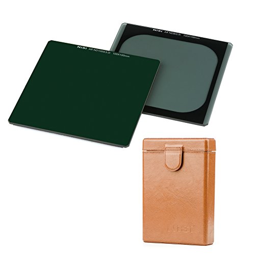 NiSi 100X100mm(4x4) Neutral Density Filter AR ND Kit Includes - Glass 4x4 Multi-coated AR ND1000 10 Stop Filter,Glass 4x4 Multi-coated AR ND8 3 Stop Filter and 4x6 Leatherette Storage Box