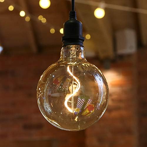 FestiveLights Outdoor Battery Filament Hanging Light Bulb Portable