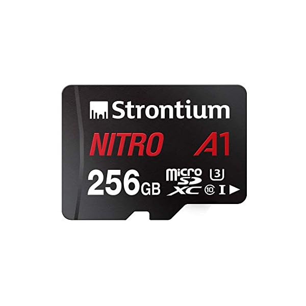 Strontium Nitro MicroSD-Speicherkarte A1 mit 256 GB und SD Karten Adapter, 256 GB - praktischer SD-Adapter im…