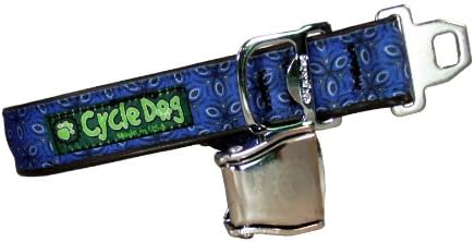 Cycle Dog Bottle Opener Recycled Dog Collar with Seatbelt Metal Buckle