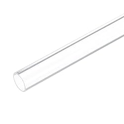 Rebower 12" Clear Plastic Rigid Pipe 10mm ID x 12mm