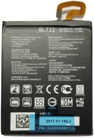 Replacement Battery for LG G6 (BL-T32) H870 H871 H872 LS993 VS998 3300mAh LiION