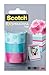 Scotch Expressions Magic Tape/ 3/4 x 300 Inches/Circles/Blue/Pink/ 3-Rolls/Pack (C214-3PK-3)