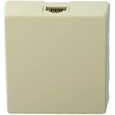 Leviton Type 625A2 Surface Mount Jack, 6P4C, Screw Terminal, 4625A-24I, Ivory