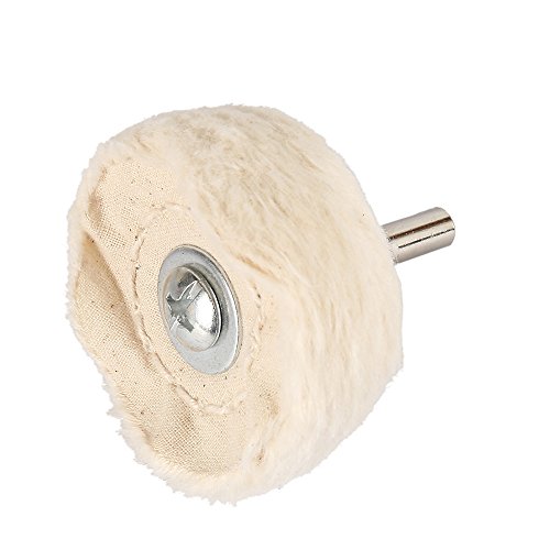 ODOMY 5Pcs Buffing Polishing Wheel For Drill Flannelette Polishing Mop Wheel Cone/Column/Mushroom/T-shaped Wheel Grinding Head With 1/4" Handle for Manifold Metal Aluminum Stainless Steel Chrome Glass