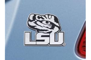 Sports Licensing Solutions LSU Tigers Real Chrome Metal Auto Emblem