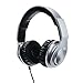 Reloop RHP-30 Professional DJ Headphones with Smartphone Control Retractable Closed, Silver (RHP-30-SILVER)