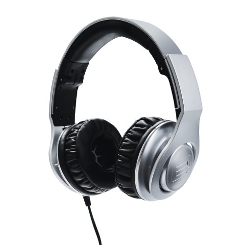 Reloop RHP-30 Professional DJ Headphones with Smartphone Control Retractable Closed, Silver (RHP-30-SILVER)