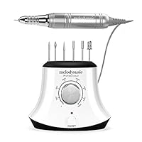 MelodySusie 30000 rpm Professional Nail Drill-Scarlet, High Speed, Low Heat, Low Noise, Low Vibration, Portable Electric Efile Drill for Shaping, Buffing, Removing Acrylic Nails, Gel Nails, White