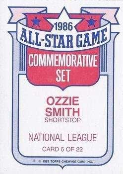 1987 topps ozzie smith all star