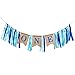 TiiMi Part 1 st Birthday Banner Cake Topper Crown Decorations Set for Baby Boy Garland Ribbon Decoration Baby Shower Bunting Burlap Highchair Celebration Tool