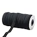 Top Hunter Black 40-Yard Braided Elastic Cord - 1.2CM Width, Heavy Stretch Knit Elastic Spool
