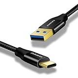 10ft USB C Cable Fast Charge 3.0 Braided, Cellularize USB Type C to USB 3.0 Fast Charging Cable with 56k Ohm Pull-up Resistor for Samsung Galaxy S8, S8+, S9, MacBook, Sony XZ, LG V20 G5 G6, HTC 10