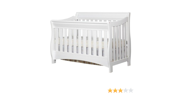 white sleigh crib