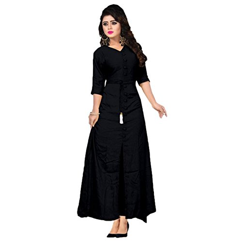 vaidehi creation women's rayon cotton unstitched kurats (b)