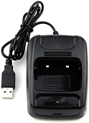 Bigstone Baofeng Desktop Charger With USB Plug for BF666S BF777S BF888S Retevis H777/R888splus Radio Walkie-Talkie