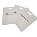 Thank You Merchandise Bags 12x15 White, Die Cut Handles, Glossy, 2.36 Mil Extra Thick LDPE | Strong, Durable, and Tear Resistant Bags | Recyclable, Water-Proof Poly Bag