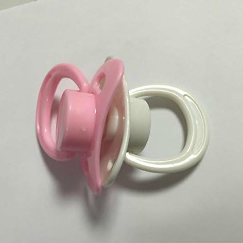 2Pcs/Set Magnet Pacifier for Reborn Newborn Baby Dolls Handmade Magnetic Nipple Dummy Pure Pink Color
