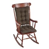 The Gripper Non-Slip Omega Jumbo Rocking Chair Cushions, Chestnut